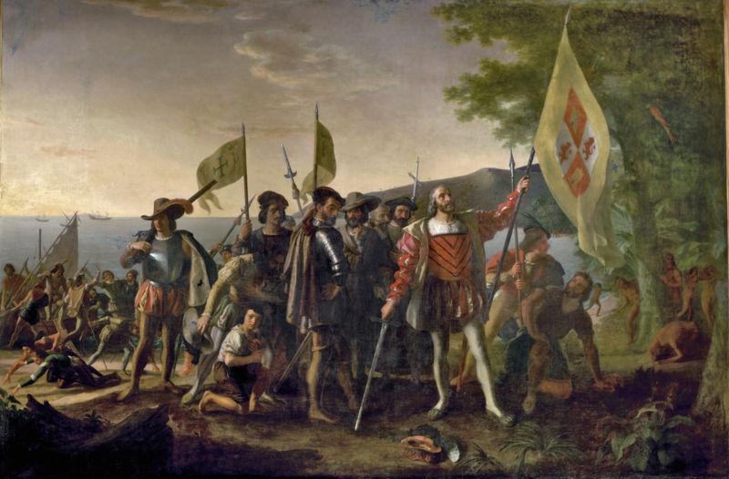 John Vanderlyn Landing of Columbus Germany oil painting art